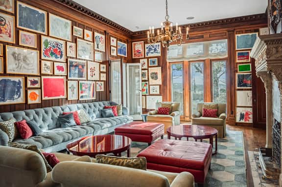 Historic Stone Estate w/ Lake Views + Pool